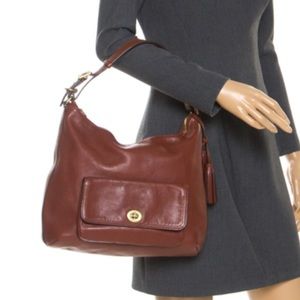 COACH legacy courtenay hobo chestnut leather